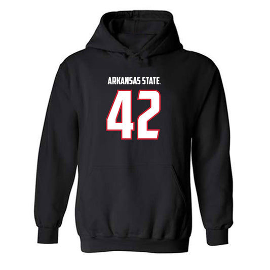 Arkansas State - NCAA Football : Kyle Nill - Hooded Sweatshirt-0