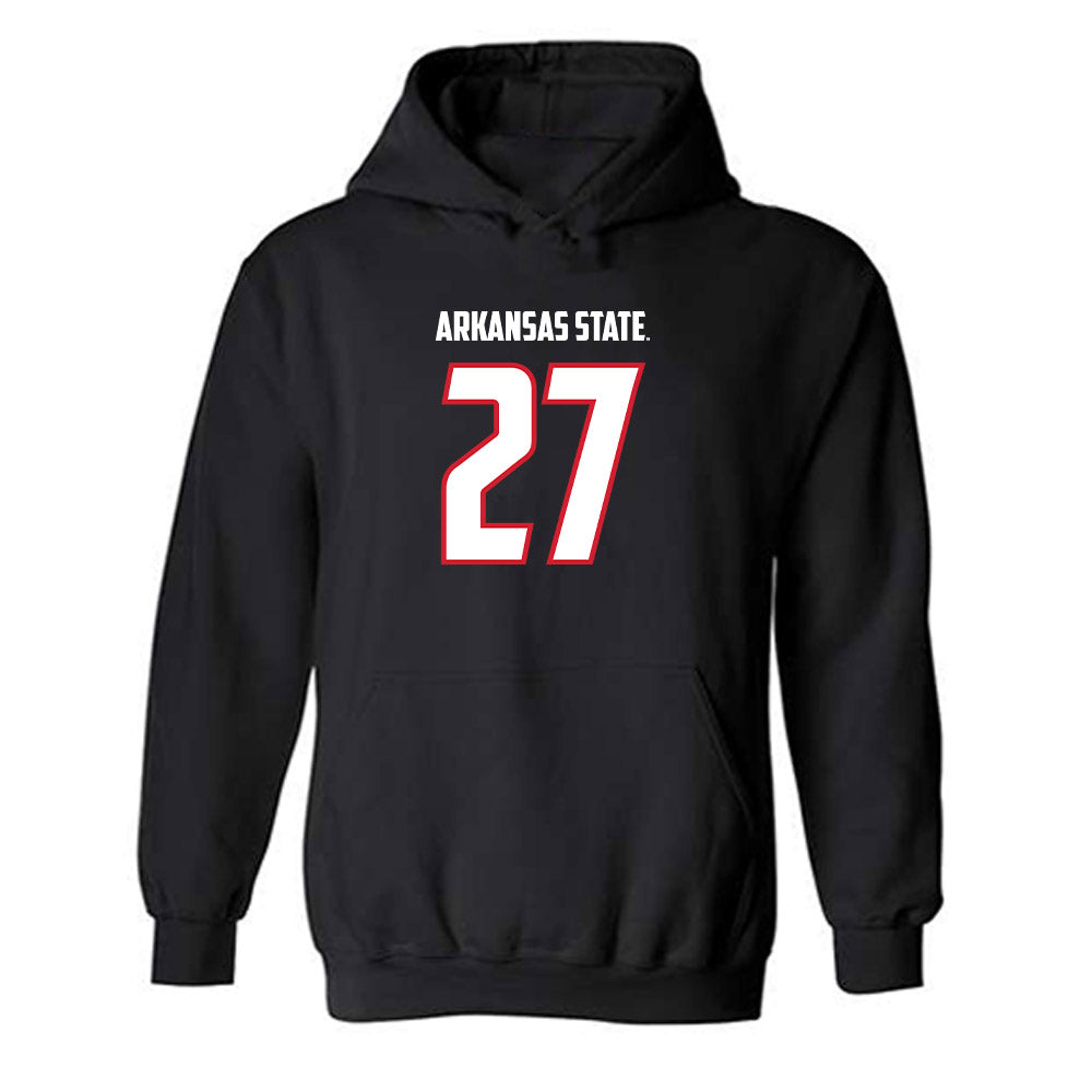 Arkansas State - NCAA Football : Noland Asberry - Hooded Sweatshirt-0