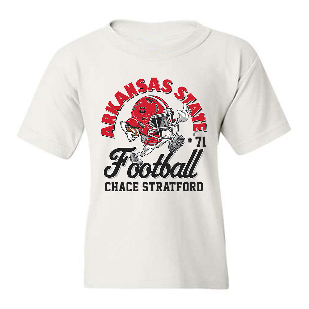 Arkansas State - NCAA Football : Chace Stratford - Youth T-Shirt-0
