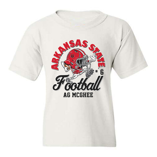 Arkansas State - NCAA Football : AG McGhee - Youth T-Shirt-0