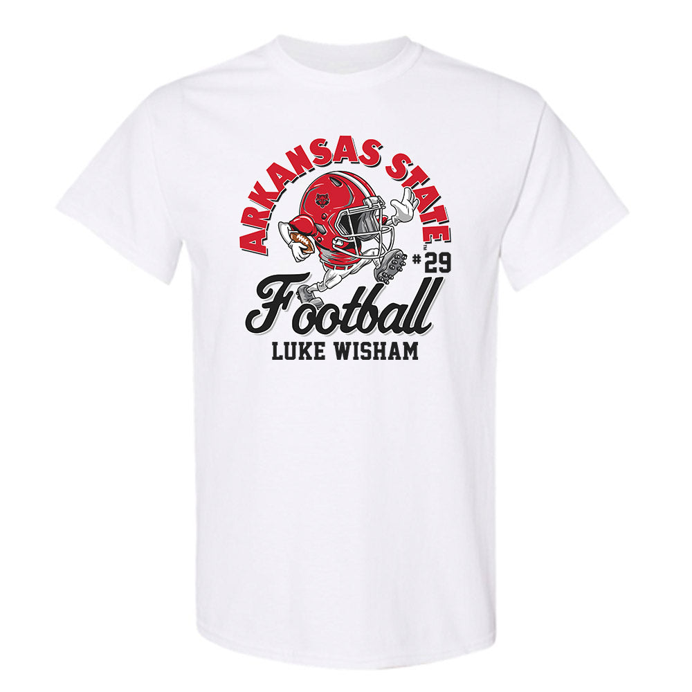 Arkansas State - NCAA Football : Luke Wisham - T-Shirt-0