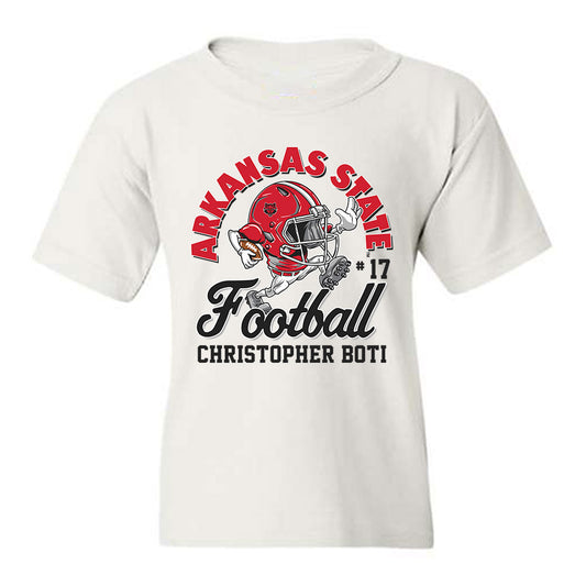 Arkansas State - NCAA Football : Christopher Boti - Youth T-Shirt-0
