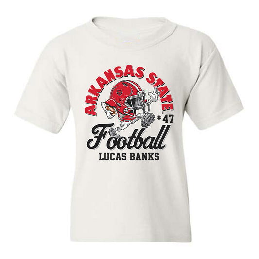 Arkansas State - NCAA Football : Lucas Banks - Youth T-Shirt