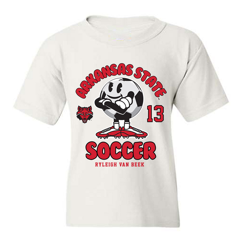 Arkansas State - NCAA Women's Soccer : Ryleigh Van Beek - Youth T-Shirt-0
