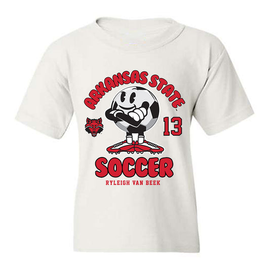 Arkansas State - NCAA Women's Soccer : Ryleigh Van Beek - Youth T-Shirt-0