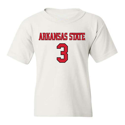 Arkansas State - NCAA Men's Basketball : Derrian Ford - Youth T-Shirt