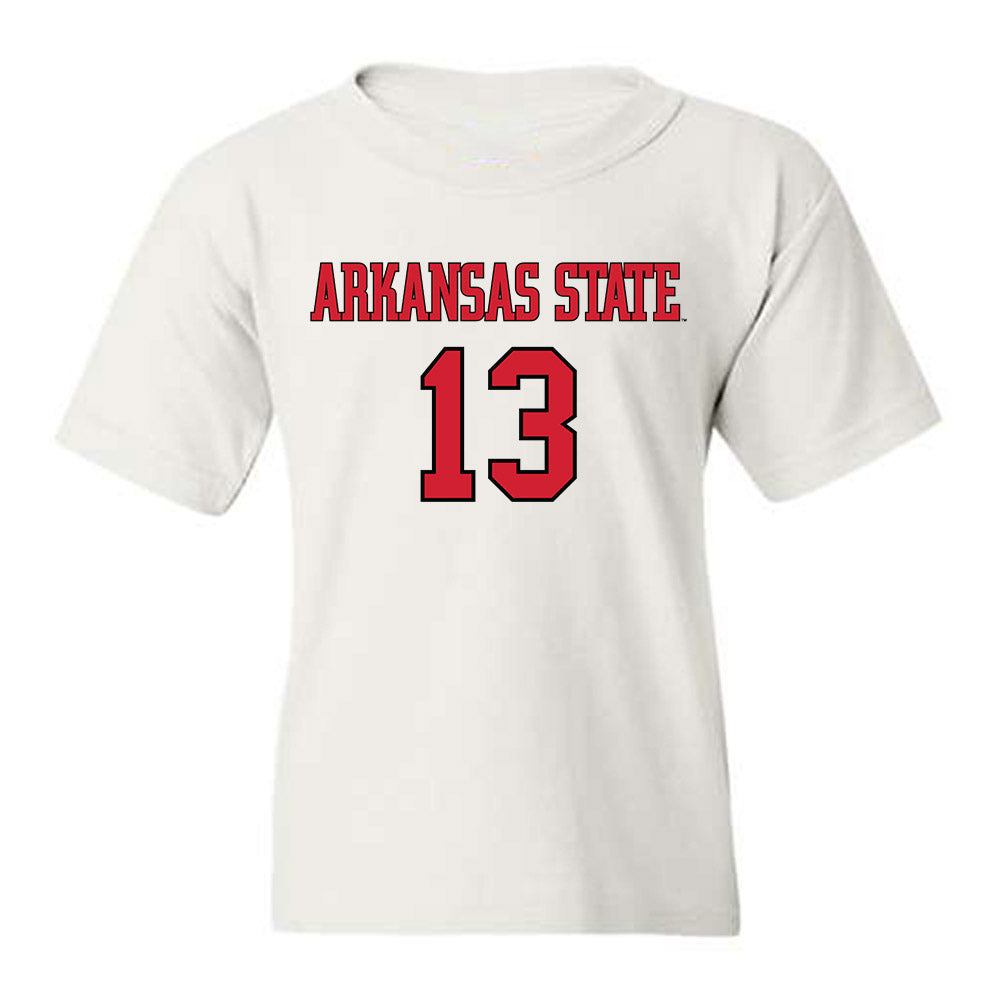 Arkansas State - NCAA Men's Basketball : Aly Tounkara - Youth T-Shirt-0
