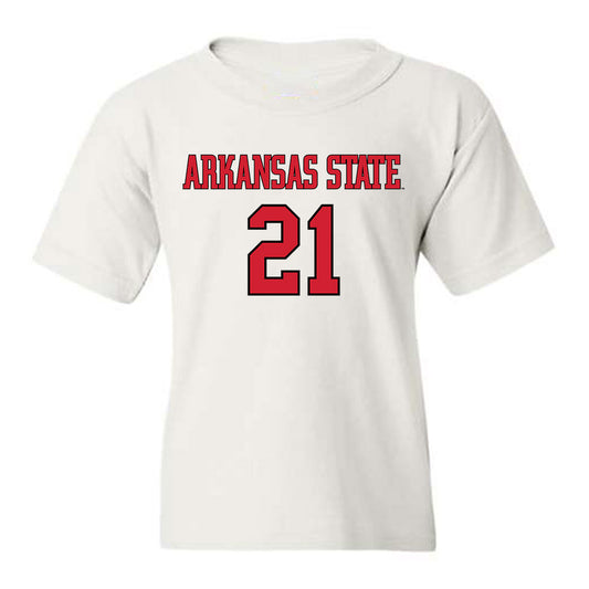Arkansas State - NCAA Women's Basketball : Zyion Shannon - Youth T-Shirt