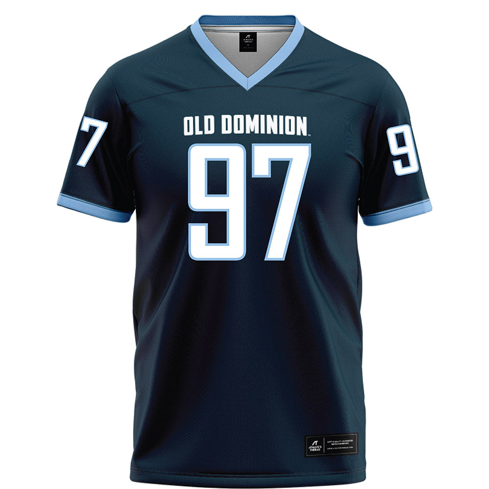 Old Dominion - NCAA Football : LeDarrion Menter - Navy Football Jersey-0