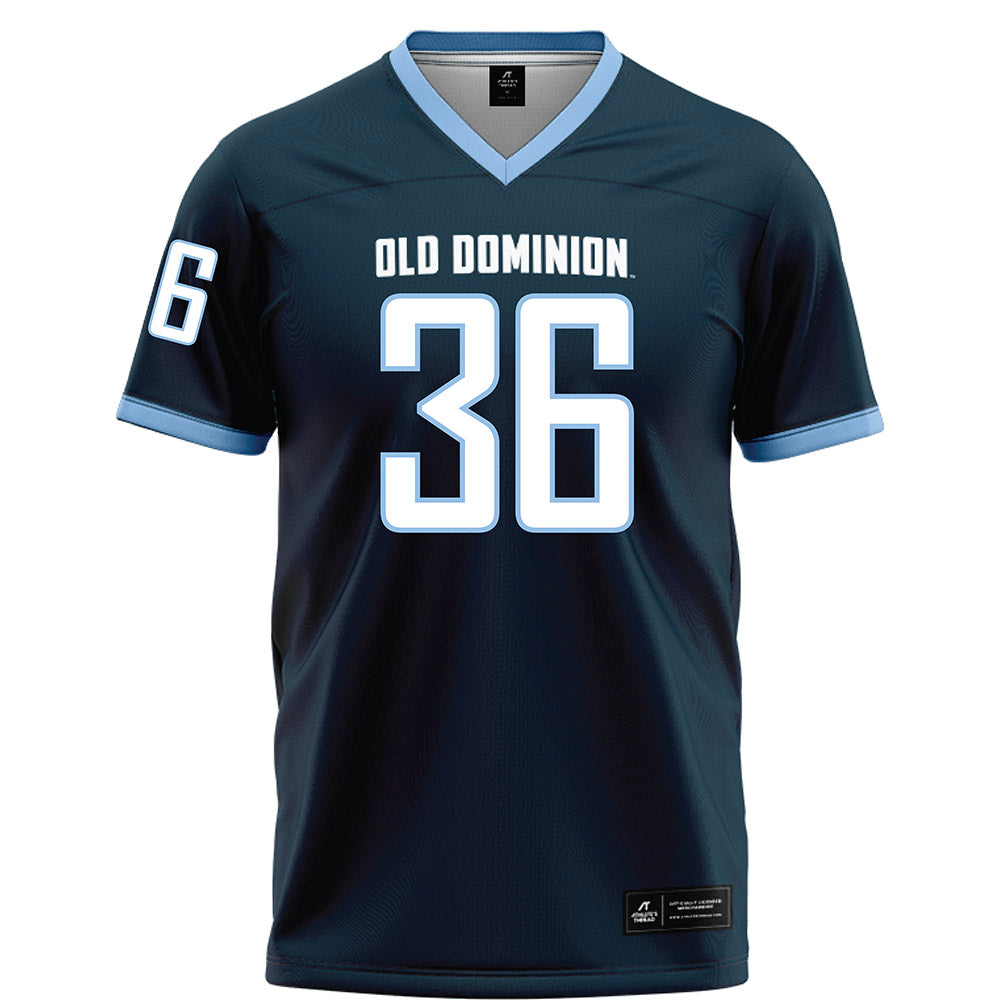 Old Dominion - NCAA Football : Quedrion Miles - Navy Football Jersey