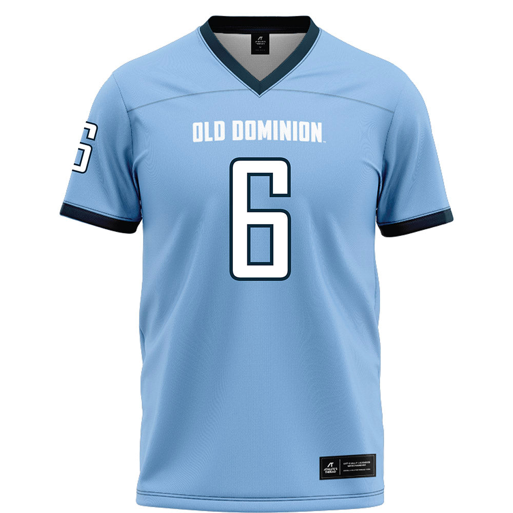 Old Dominion - NCAA Football : Kelby Williams - Light blue Football Jersey