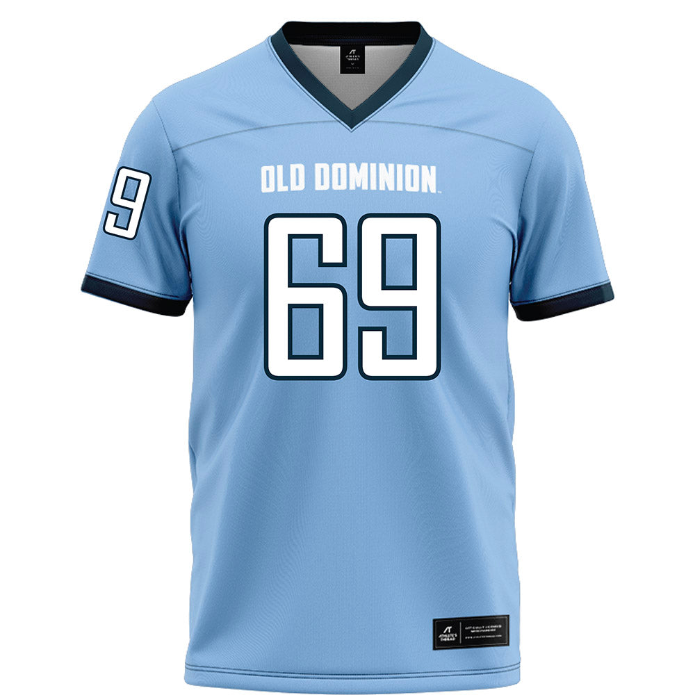 Old Dominion - NCAA Football : Logan Cox - Light blue Football Jersey-0