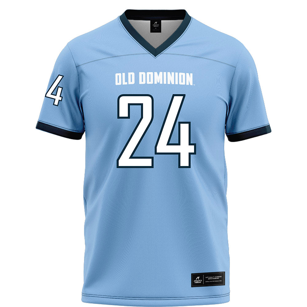 Old Dominion - NCAA Football : Everaud Green - Light blue Football Jersey