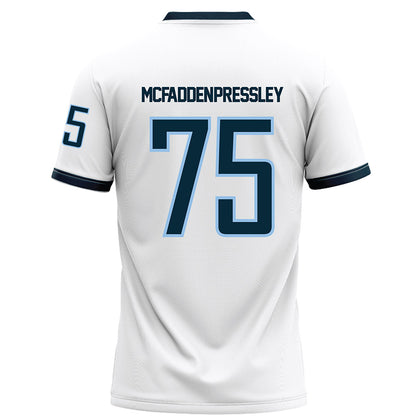 Old Dominion - NCAA Football : Lorenzo McFadden-Pressley - White Football Jersey-1