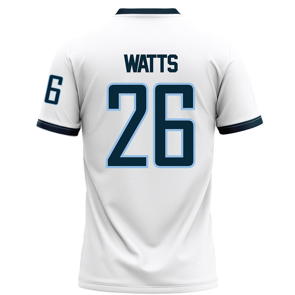 Old Dominion - NCAA Football : Justin Watts - White Football Jersey-1