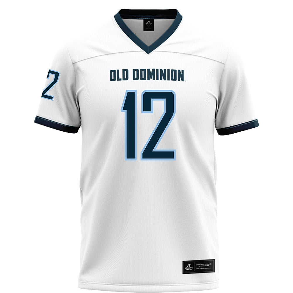 Old Dominion - NCAA Football : Jerome Carter III - White Football Jersey