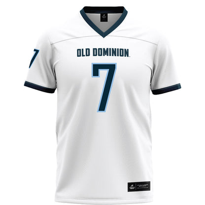 Old Dominion - NCAA Football : Na'eem Abdul-Rahim Gladding - White Football Jersey-0