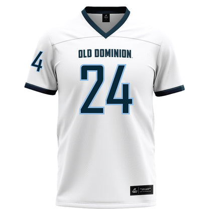 Old Dominion - NCAA Football : Everaud Green - White Football Jersey