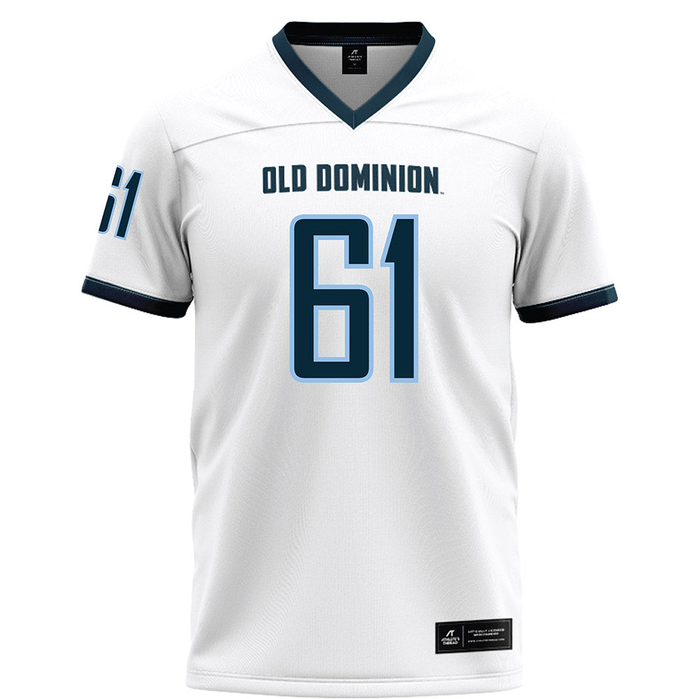 Old Dominion - NCAA Football : Jack Scala - White Football Jersey-0