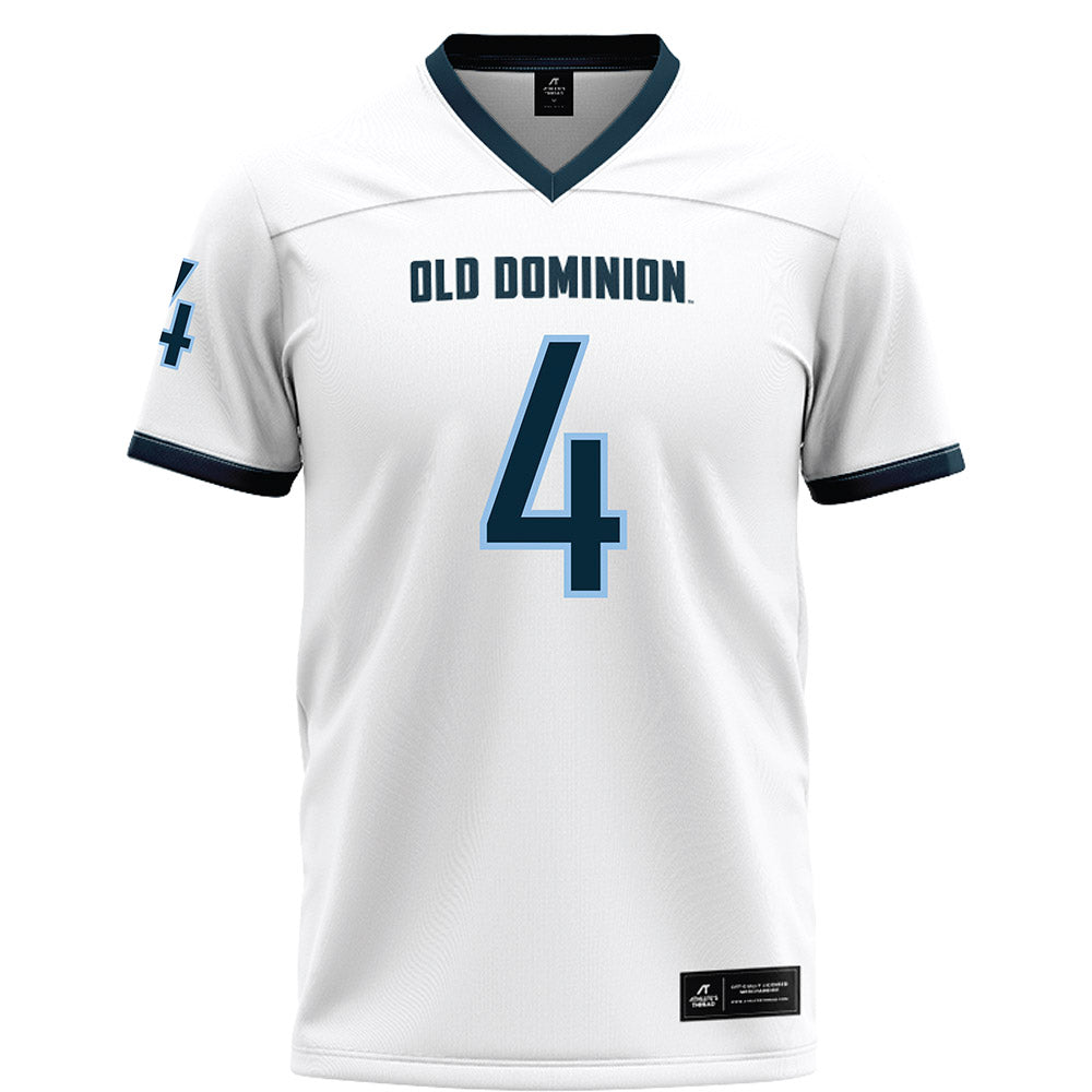 Old Dominion - NCAA Football : Bryce Duke - White Football Jersey