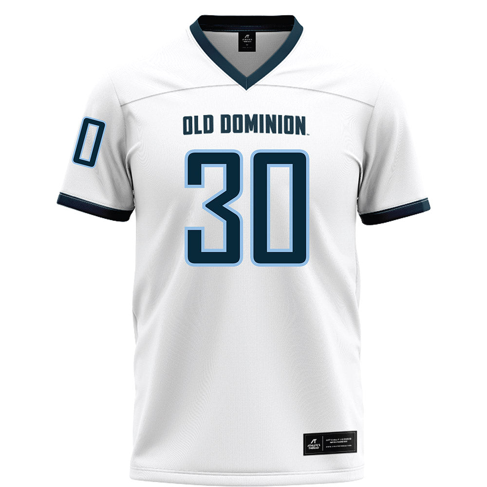 Old Dominion - NCAA Football : Brendan Durkin - White Football Jersey-0
