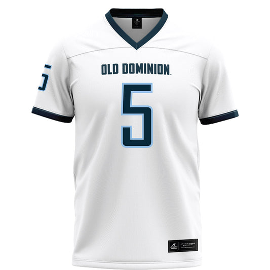 Old Dominion - NCAA Football : Jahron Manning - White Football Jersey