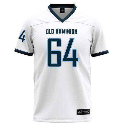 Old Dominion - NCAA Football : Zachary Barlev - White Football Jersey