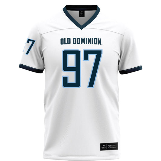 Old Dominion - NCAA Football : LeDarrion Menter - White Football Jersey-0