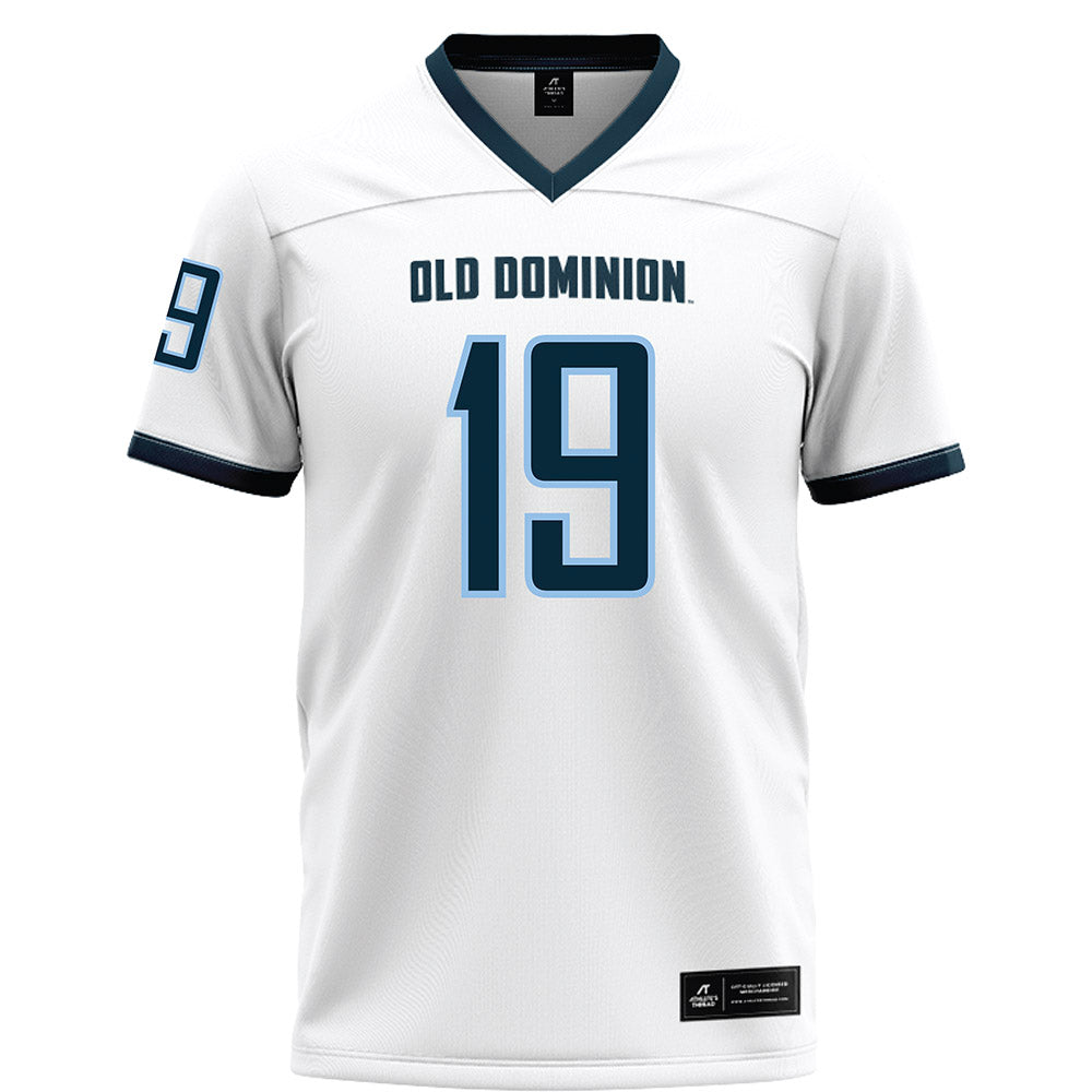 Old Dominion - NCAA Football : Lucas Struck - White Football Jersey-0