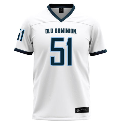 Old Dominion - NCAA Football : Michael Flores - White Football Jersey