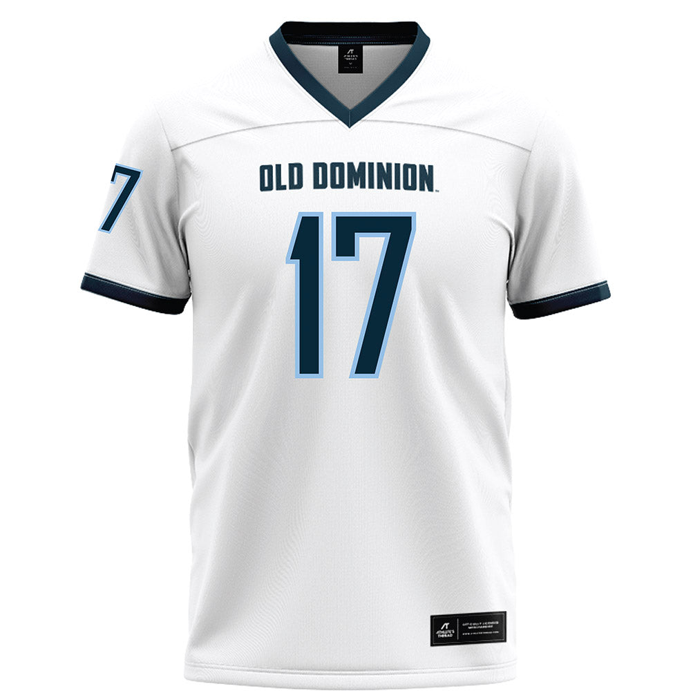 Old Dominion - NCAA Football : Damon Duke - White Football Jersey-0
