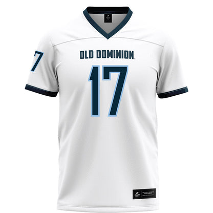 Old Dominion - NCAA Football : Damon Duke - White Football Jersey-0