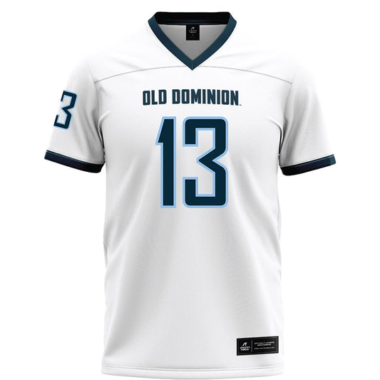 Old Dominion - NCAA Football : Jed Olotu-Judah - White Football Jersey