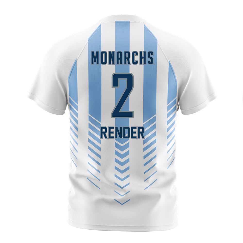 Old Dominion - NCAA Men's Soccer : Alex Render - White Soccer Jersey