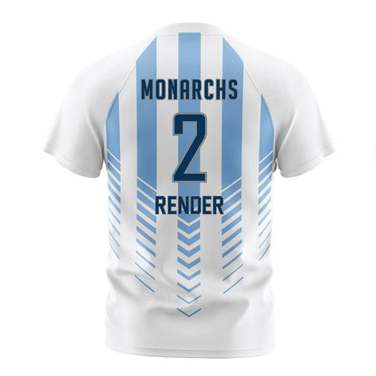 Old Dominion - NCAA Men's Soccer : Alex Render - White Soccer Jersey