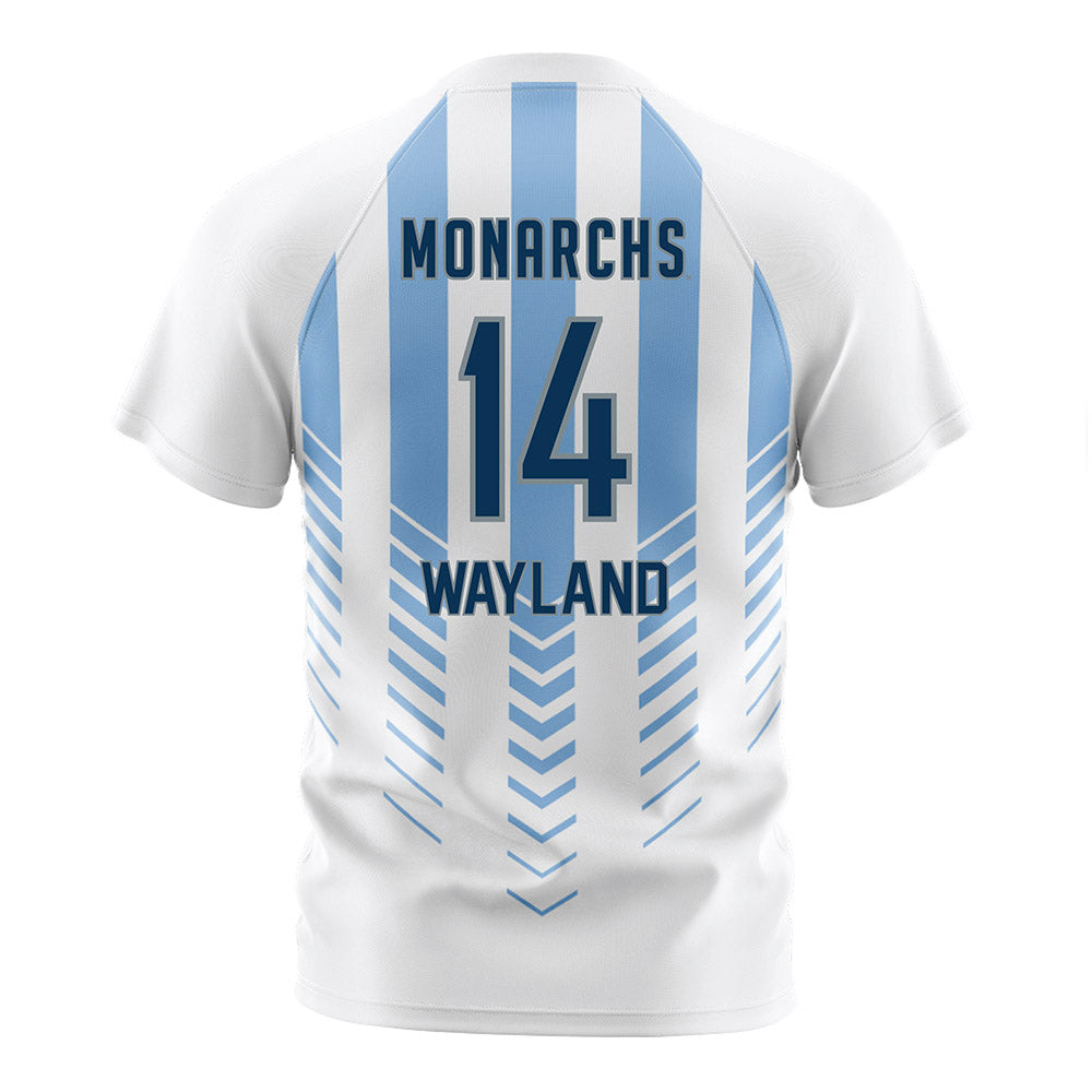 Old Dominion - NCAA Men's Soccer : Micah Wayland - White Soccer Jersey-1