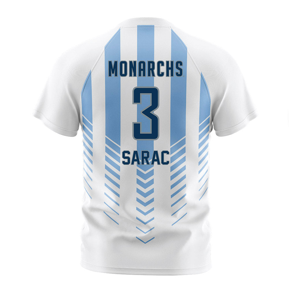 Old Dominion - NCAA Men's Soccer : Paul Sarac - White Soccer Jersey