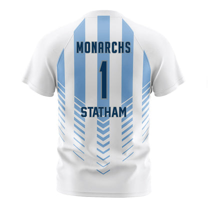 Old Dominion - NCAA Men's Soccer : Michael Statham - White Soccer Jersey-1
