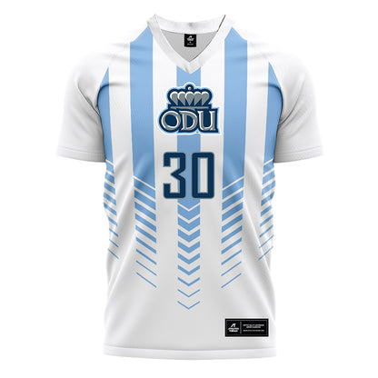 Old Dominion - NCAA Men's Soccer : Jett Aktan - White Soccer Jersey