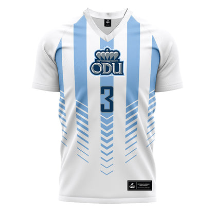 Old Dominion - NCAA Men's Soccer : Paul Sarac - White Soccer Jersey