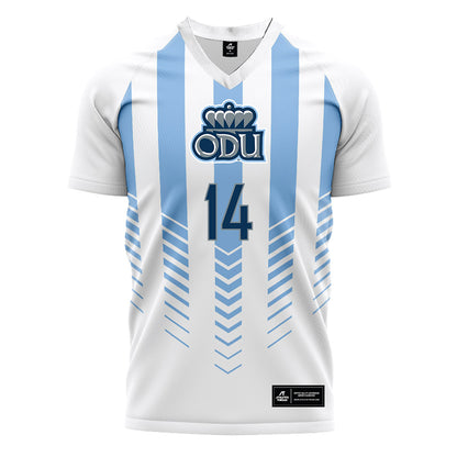 Old Dominion - NCAA Men's Soccer : Micah Wayland - White Soccer Jersey