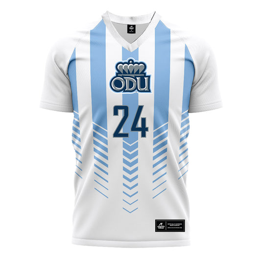 Old Dominion - NCAA Men's Soccer : Logan Bellina - White Soccer Jersey-0