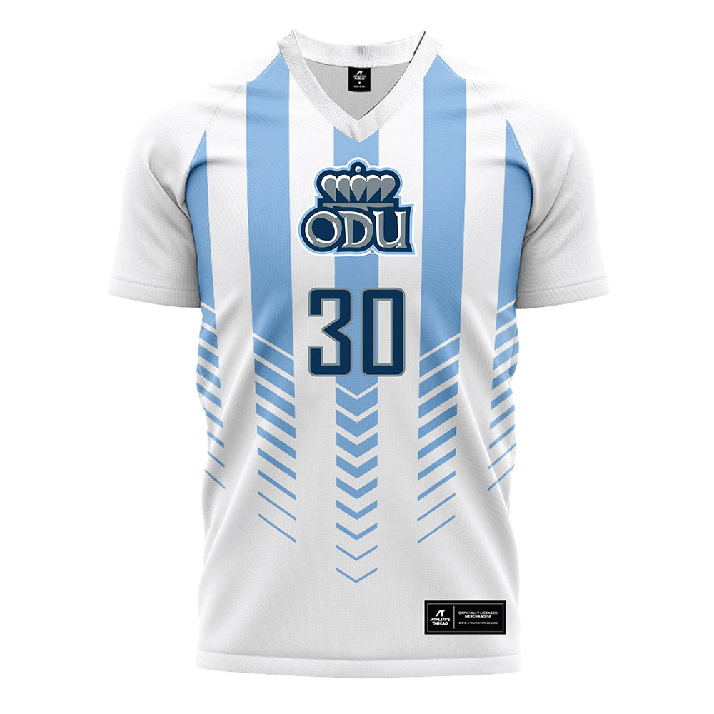 Old Dominion - NCAA Men's Soccer : Jago Lott - White Soccer Jersey-0