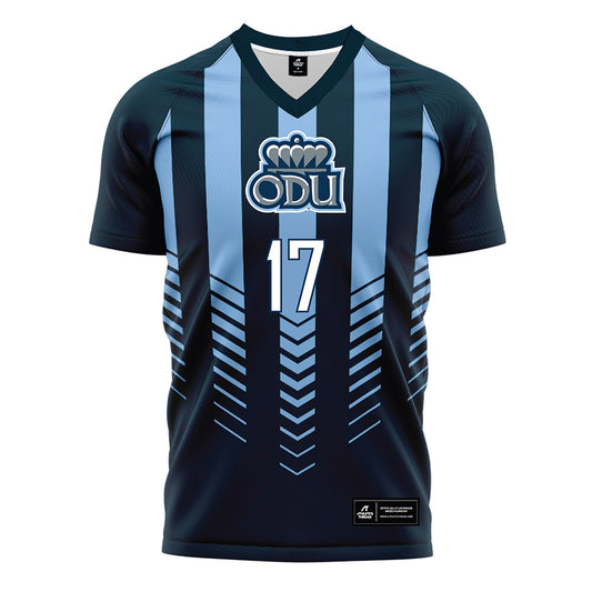 Old Dominion - NCAA Men's Soccer : Miguel Menendez - Navy Soccer Jersey-0