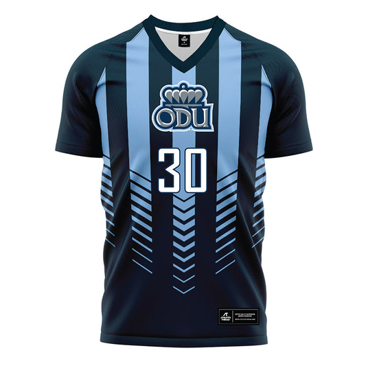 Old Dominion - NCAA Men's Soccer : Jago Lott - Navy Soccer Jersey-0