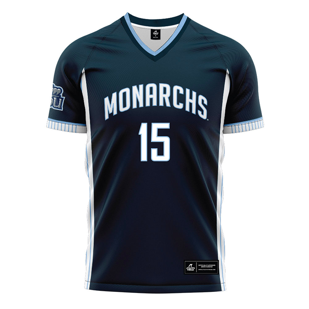 Old Dominion - NCAA Women's Soccer : Danae Harper - Navy Soccer Jersey