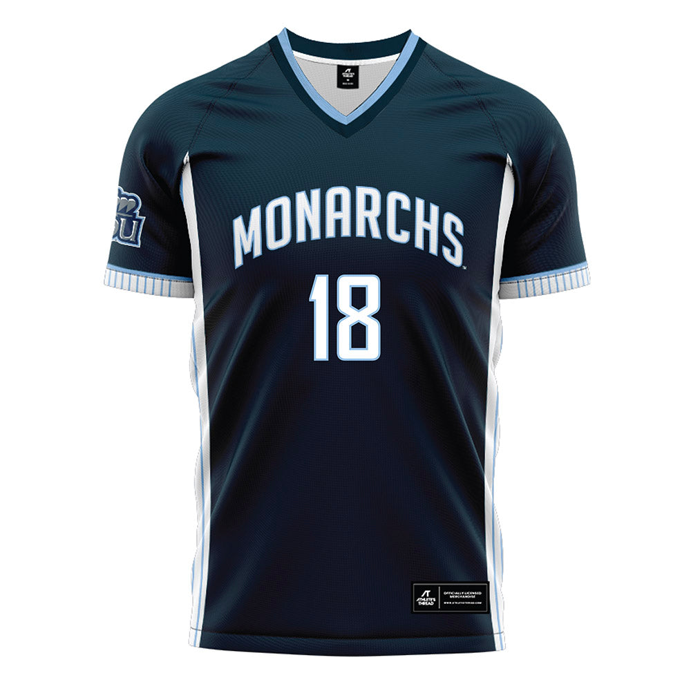 Old Dominion - NCAA Women's Soccer : Ashley Economopoulos - Navy Soccer Jersey-0