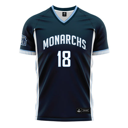 Old Dominion - NCAA Women's Soccer : Ashley Economopoulos - Navy Soccer Jersey-0