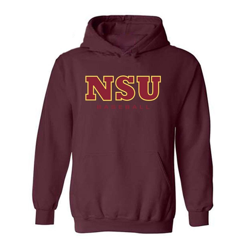 NSU - NCAA Baseball : Collin Lott - Replica Shersey Hooded Sweatshirt-0