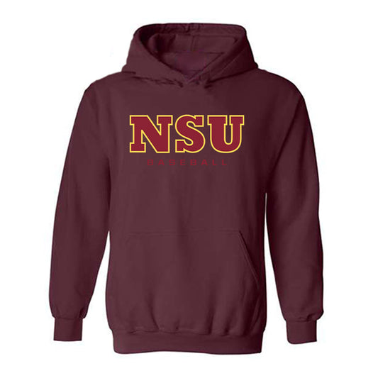 NSU - NCAA Baseball : Collin Lott - Replica Shersey Hooded Sweatshirt-0